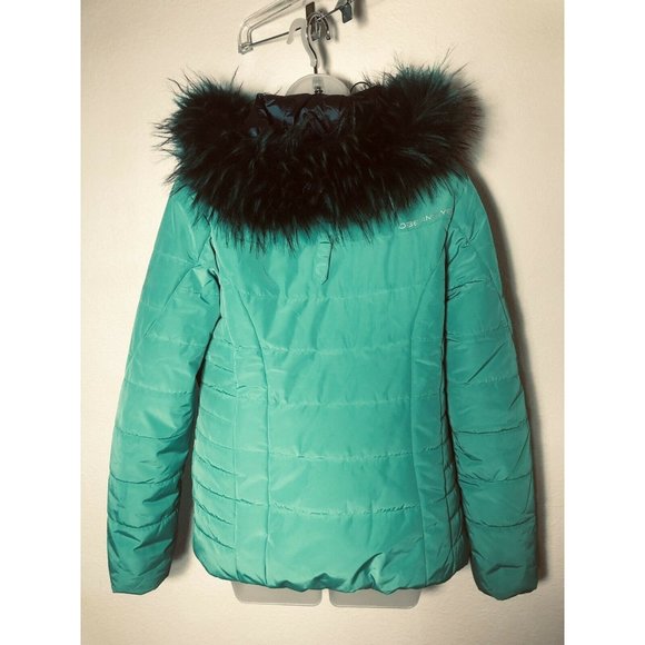 Obermeyer Resort Women's 10  Zip Off Faux Fur Hood Thermore Insulation Vintage - Picture 7 of 12